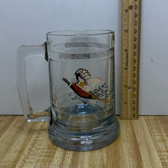 Vintage Princess House Pheasant Mug / Beer Mug / Stein Heavy Base - Picture 7 of 8